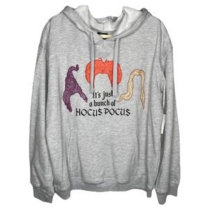 Disney Hocus Pocus XXL Just a Bunch of Hocus Pocus Heathered Gray Hoodie